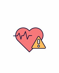 illustration icon heart medical
