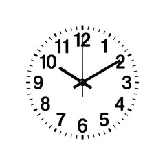 Clock Face. Clock Dial. Empty Mechanical Watch Face With Arrows - Minute and Hour Marks. Arabic and Roman Numbers. Vector