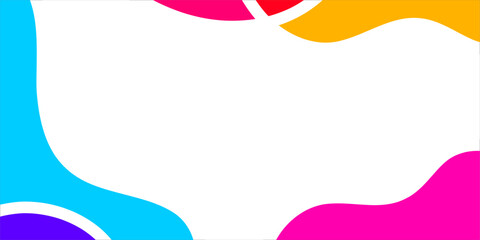 Abstract colorful shapes on white background (3)