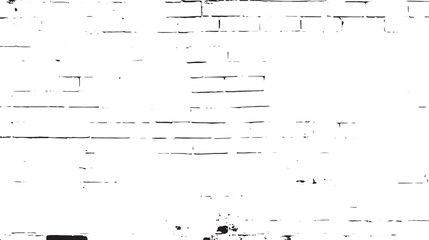 High contrast image of a white brick wall with black mortar and visible texture and imperfections