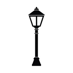 Classic Streetlamp Base Icon Vector Illustration