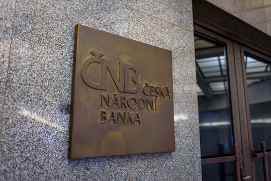 Headquarters of Czech National Bank, Ceska narodni banka - CNB, central bank of Czechia, in Prague, Czech Republic