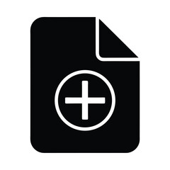 File Add Icon Vector Illustration