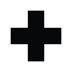 First Aid Cross Icon Vector Illustration
