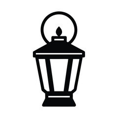 Lantern Clip Icon Vector Illustration