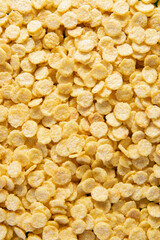 close up of cornflakes	