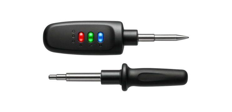 Phase indicator with a detachable probe for easy replacement and maintenance in busy home workshops