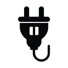 Obraz premium Plug Power Icon Vector Illustration