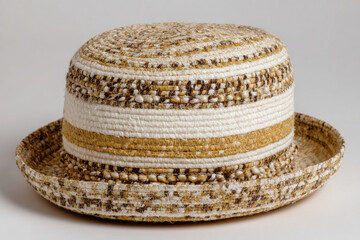 bohostyle hat featuring blend of rich textures and fabrics creating unique and artistic look