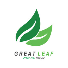 Green leaf icons design