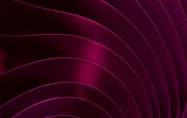 Abstract Purple Magenta Curved Lines Background - Dark Elegant Wave Pattern with Neon Glow Effects