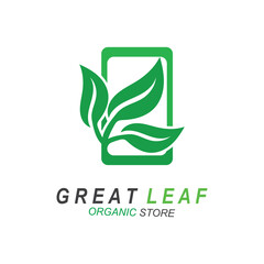 Green leaf icons design