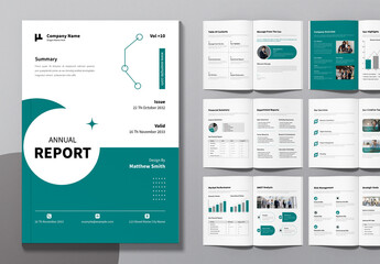 Annual Report Brochure Template Layout