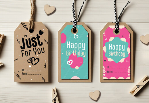 Happy Birthday Gift Tags