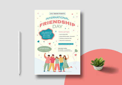International Friendship Day Flyer