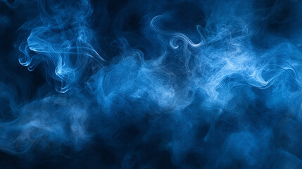 Fototapeta premium Dark blue smoky watercolor background. Abstract navy blue fluid art.