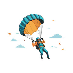 Skydiver in Action