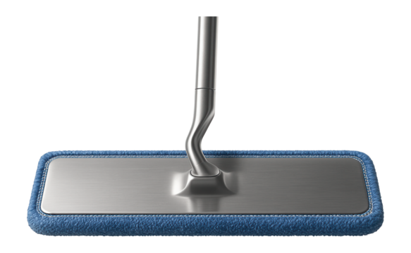 Ultra-thin mop head with a flexible design for accessing tight corners in a high-rise apartment.