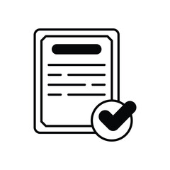 Certificate  vector icon