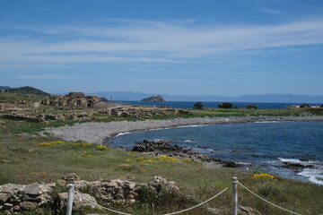 Sardinia, diverse island with landscapes, beaches and art in the Mediterranean

