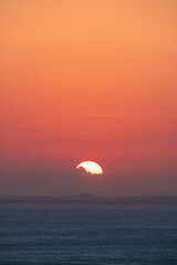 sunset over the sea
