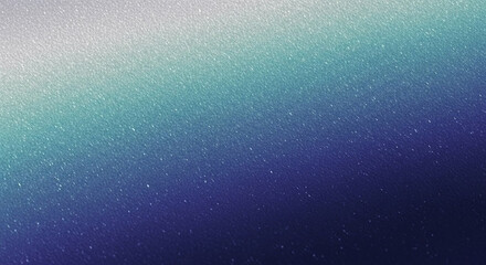 Obraz premium Modern grainy gradient background with a subtle speckled texture. Abstract design blending white, turquoise, and deep blue with a sand or noise effect for a minimalist wallpaper