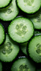 cucumber slices background
