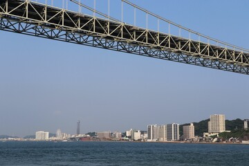 関門橋と下関市