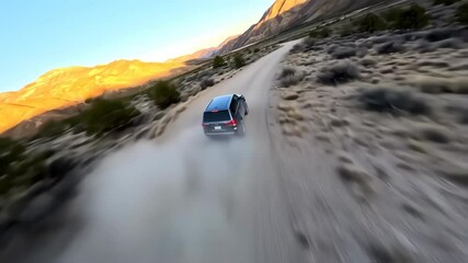 off road vehicle in desert