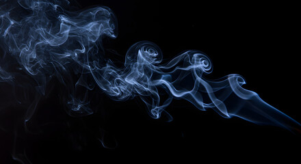 smoke, ethereal, wispy, translucent, dynamic, flowing, dreamlike, abstract, dark background, monochromatic, mystical, ambient, moody
