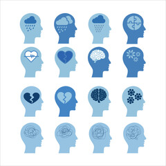 Abstract Thought Process Vector Illustration with Mindful Concepts Vector Art