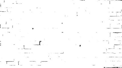 High contrast image of a white brick wall with black markings and weathered texture in a grunge style
