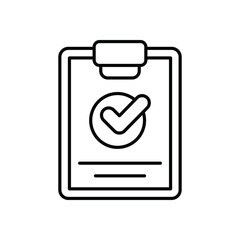 Clipboard  vector icon