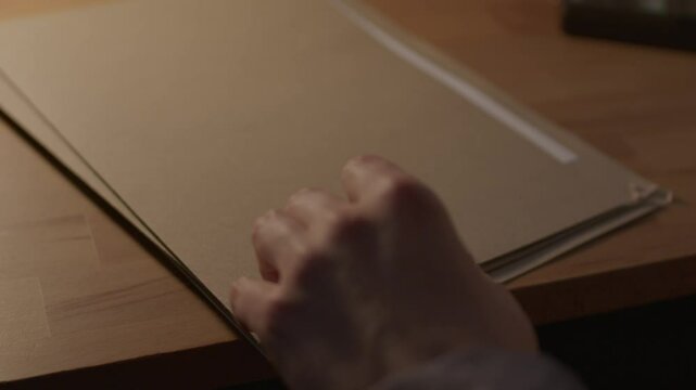 FBI agent looking at suspects forms