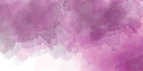 Pink watercolor background painting with abstract fringe and bleed paint drips and drops, painted paper texture design pink watercolor background