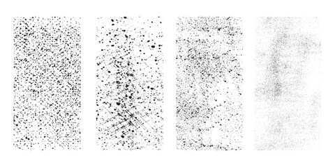 Grunge dust texture vector set on transparent background isolated overlay  design, abstract, rough, metal, old, overlays, noise texture vector elements on transparent background dotted pattern retro 