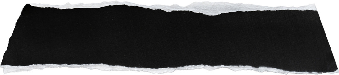 Black And White Ripped Paper Piece