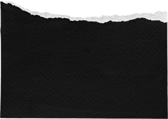 Black And White Ripped Paper Piece