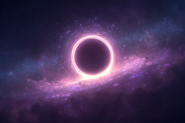 a black hole in the middle of a galaxy