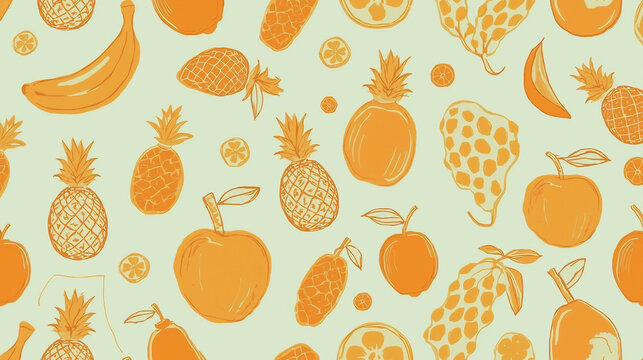 Abstract fruit pattern