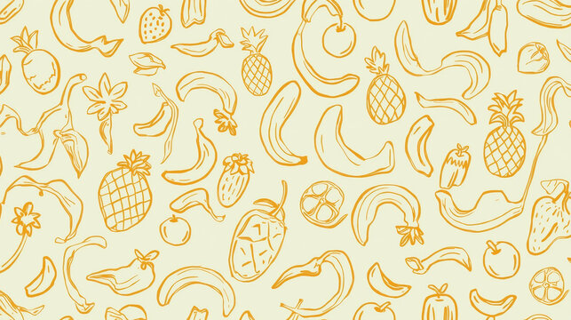 Abstract fruit pattern