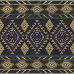 Native American Tribal Geometry. Navajo Tribal Seamless Vector Pattern. Native American Ornaments. Mexican Blanket. Carpet. Home Decor, Clothing, Bags, Pillows, Tradition, Mall, Curtains