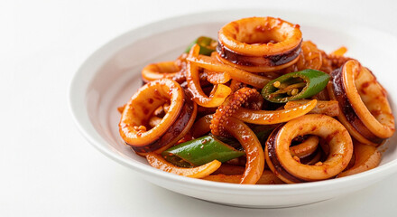 Spicy Stir-Fried Squid with Vegetables (Ojingeo Bokkeum)