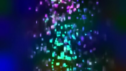 Colorful Pixelated Particles Background Loop, Perfect for Technology Visuals