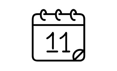 Calendar icon visual representation of time and scheduling