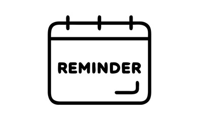 Fototapeta premium icon depicting calendar with word 