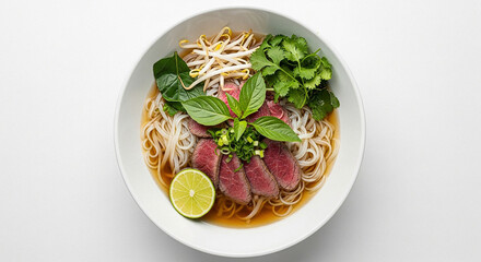 Vietnamese Beef Pho with Herbs