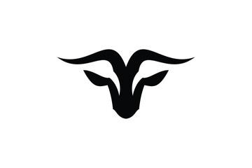 sheep head ram logo icon vector illustration