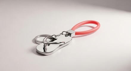 Charming Miniature Flip-Flop Keychain: A Stylish Accessory for Beach Lovers and Travelers