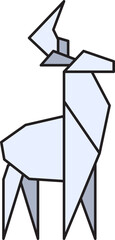 Flat Paper Origami Element